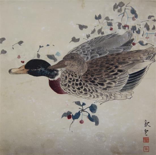 Ohara Koson (1877-1945), a group of seven ukiyo-e prints, one framed, ten mounted, varying condition (12)